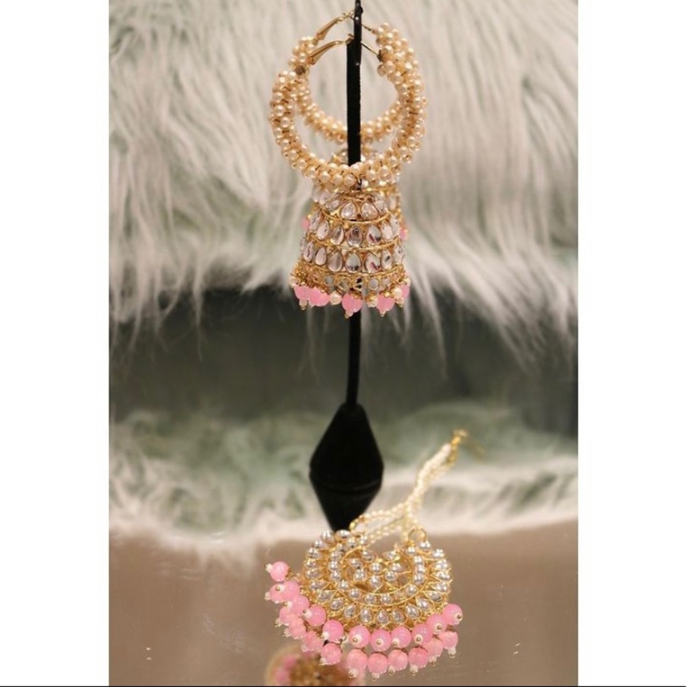 Indian Jhumka Tikka Set